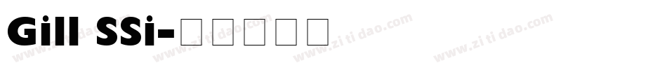 Gill SSi字体转换